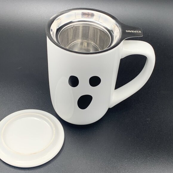 Davids Tea Nordic Mug with Lid & Infuser – Halloween 2024 Boo Edition Tea 16oz - Picture 8 of 16